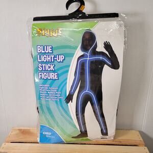 Blue Light-Up Stick Figure Child Costume by Spirit Halloween - Small (4-6)